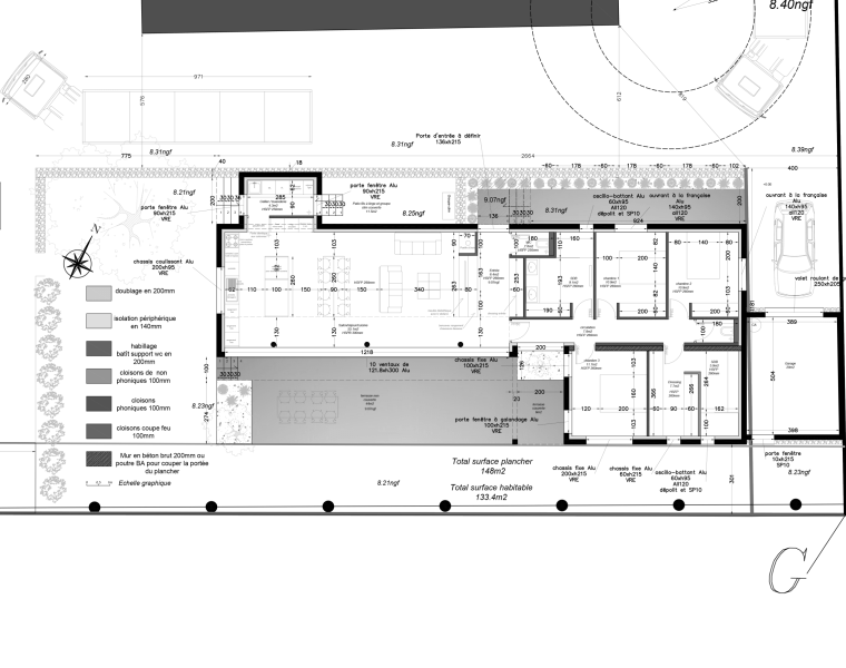 Plan de villa M